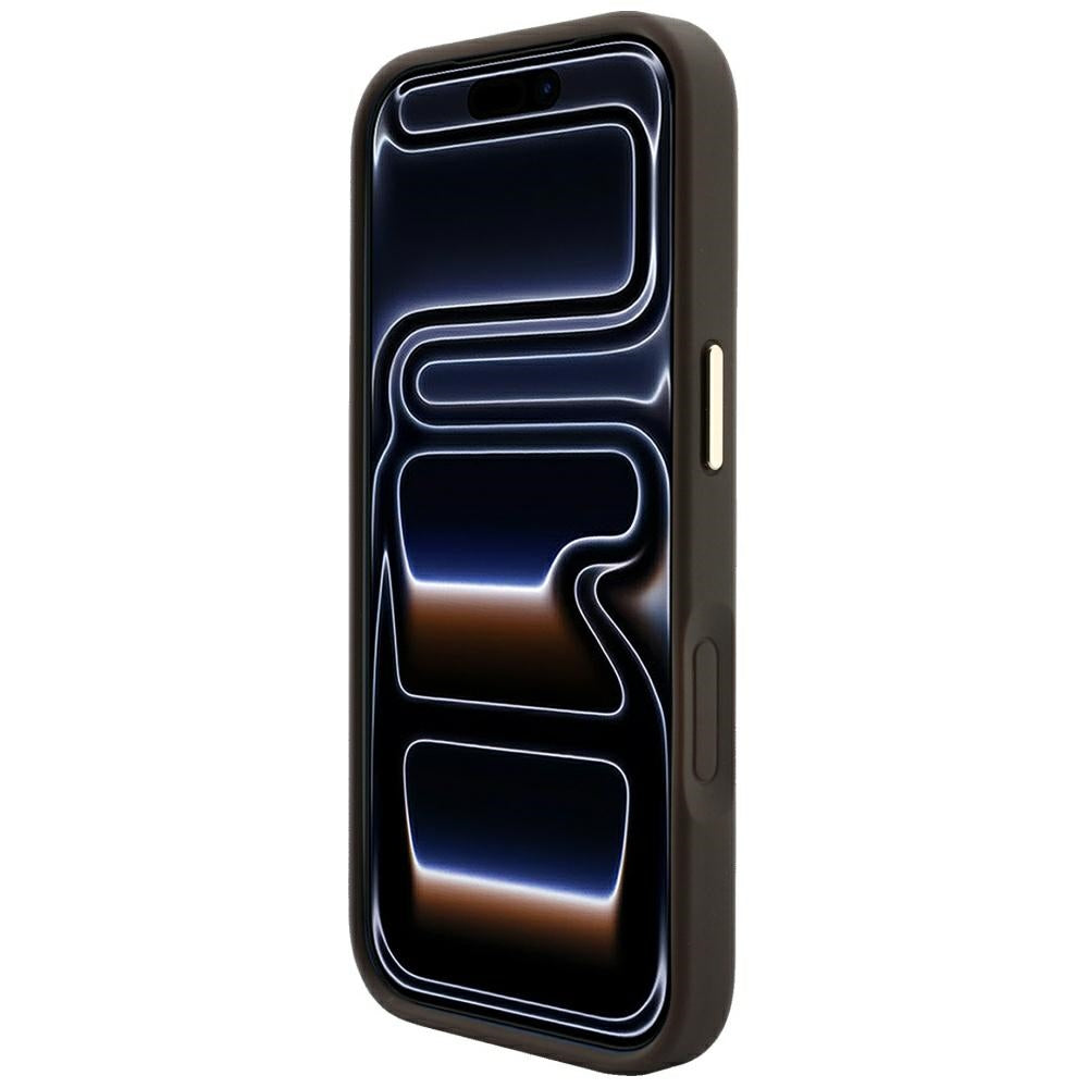 Handyhülle Guess Embossed 4G Classic für iPhone 18 Pro Max / 17 Pro Max mit MagSafe, Braun