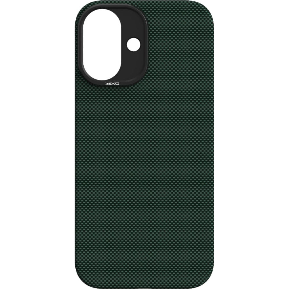 Handyhülle für iPhone 17, YAXO Aramid Fiber Ultra Slim mit MagSafe, Grün