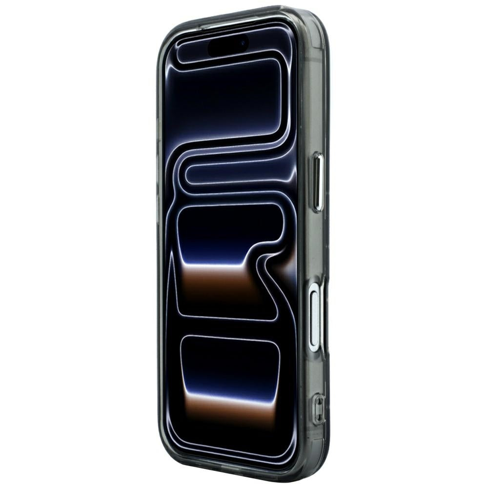 Handyhülle Karl Lagerfeld IML Rhinestones Allover Electroplated Logo für iPhone 18 Pro Max / 17 Pro Max, Schwarz