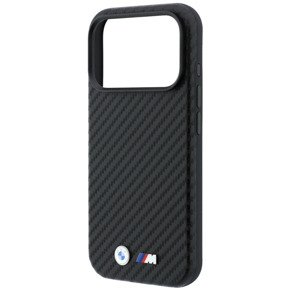 Handyhülle BMW M Carbon Metal Logo MagSafe für iPhone 18 Pro / 17 Pro, Schwarz (6/8)