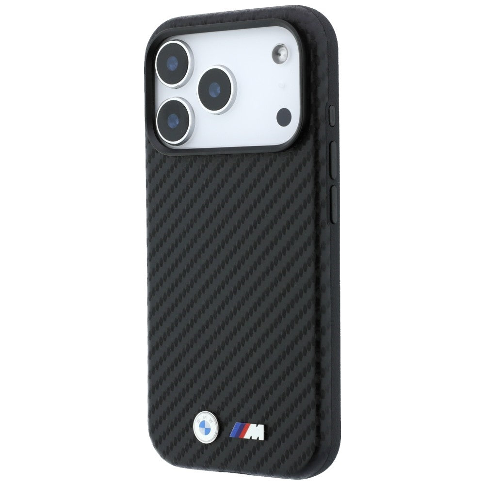 Handyhülle BMW M Carbon Metal Logo MagSafe für iPhone 18 Pro Max / 17 Pro Max, Schwarz (1/8)