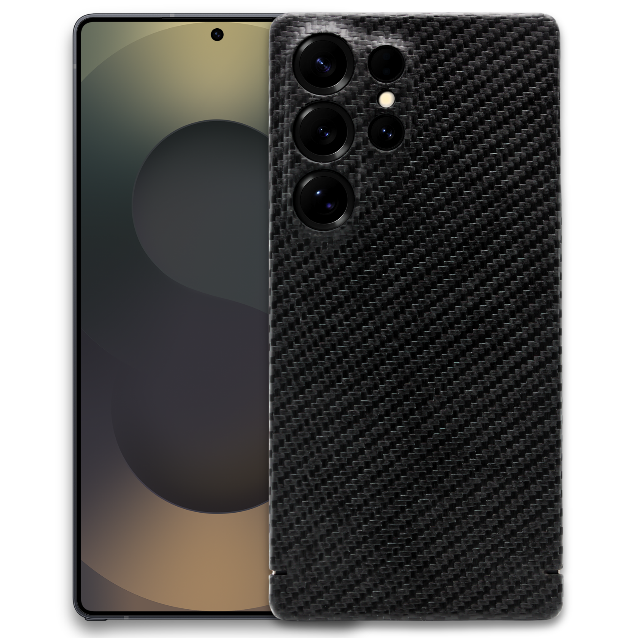 Schutzhülle für Galaxy S26 Ultra Nevox CarbonSeries, Schwarz
