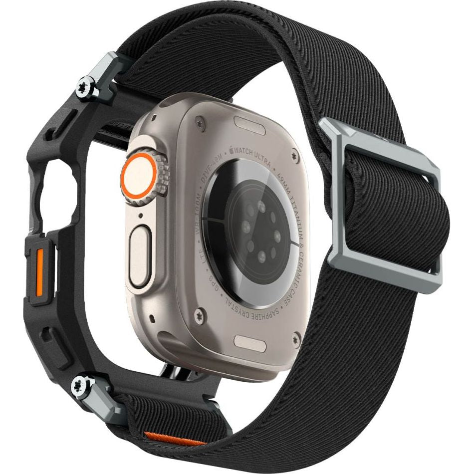Etui mit Armband für Apple Watch Ultra 3/2/1 49mm, Spigen Lite Fit Pro, Schwarz