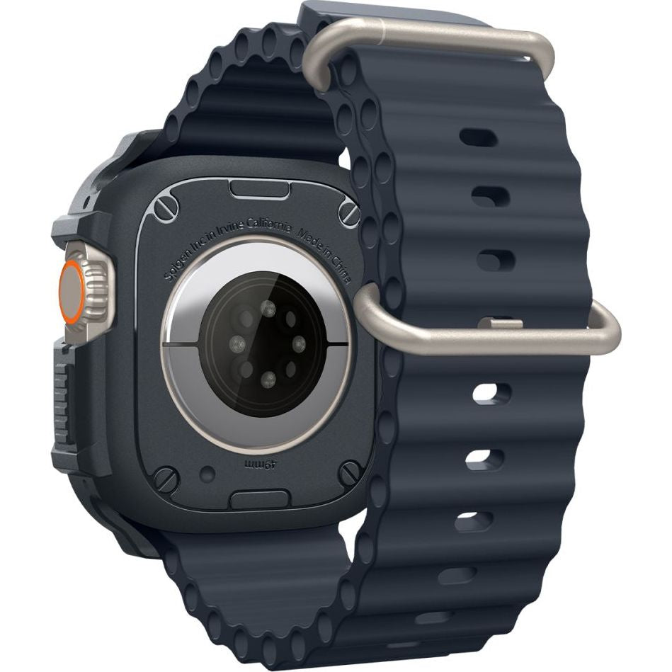 Schutzhülle für Apple Watch Ultra 4/3/2/1 49 mm, Spigen Rugged Armor, Grau