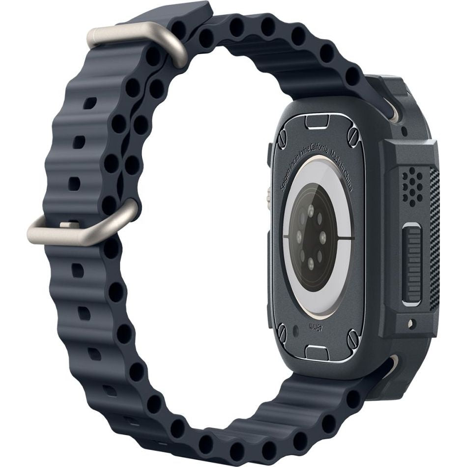 Schutzhülle für Apple Watch Ultra 4/3/2/1 49 mm, Spigen Rugged Armor, Grau