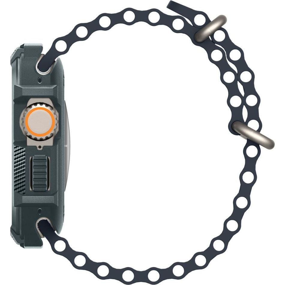 Schutzhülle für Apple Watch Ultra 4/3/2/1 49 mm, Spigen Rugged Armor, Grün