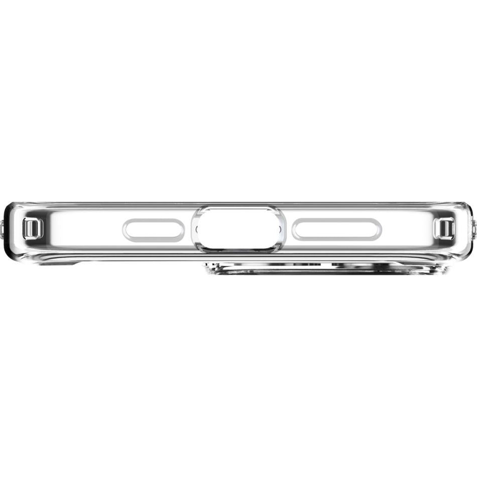 Schutzhülle für Apple iPhone 15 Pro Max, Spigen Ultra Hybrid Mag mit MagSafe, Beige-Transparent (Zero One)