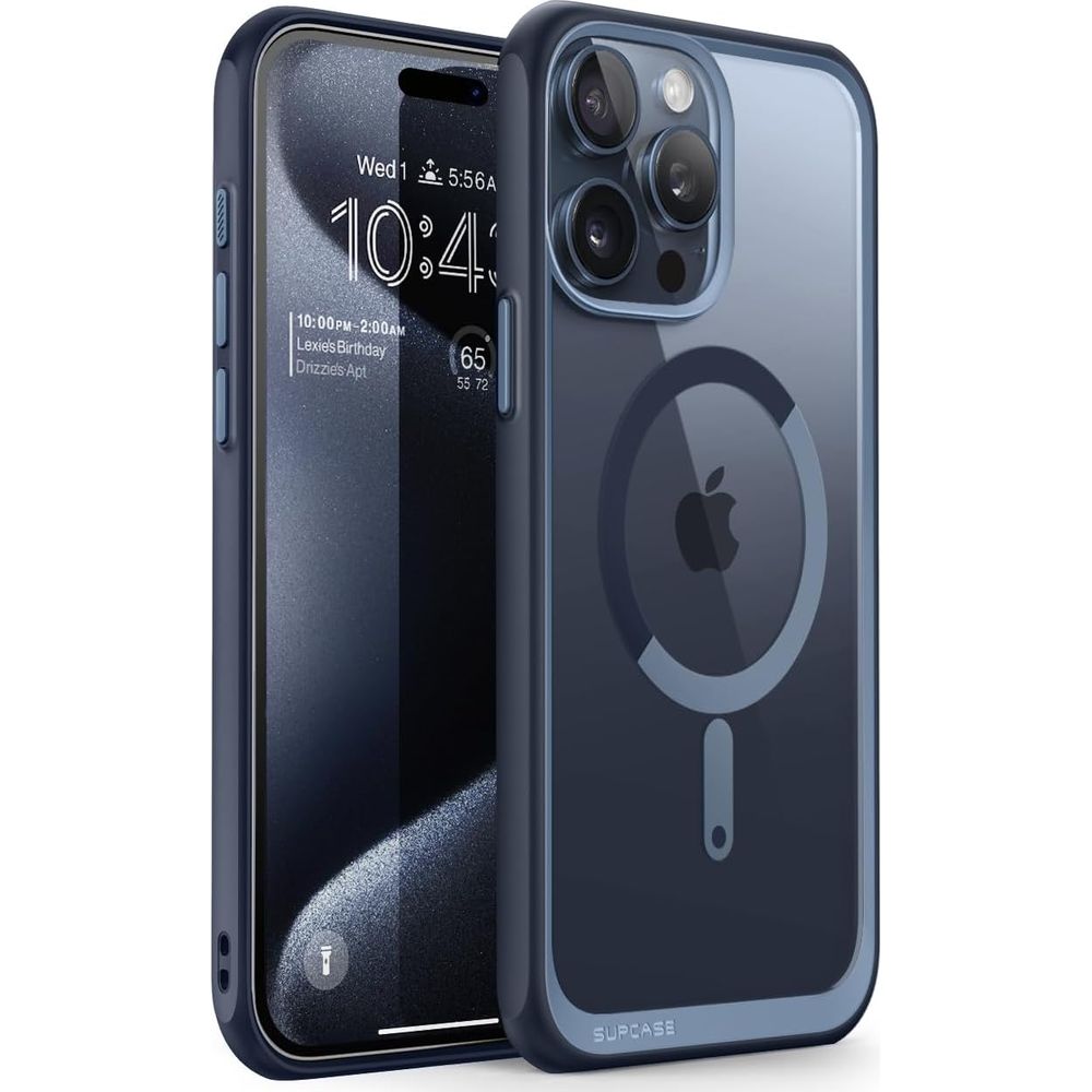 Schutzhülle für iPhone 15 Pro, Supcase UB Mag mit MagSafe, Transparent-Blau