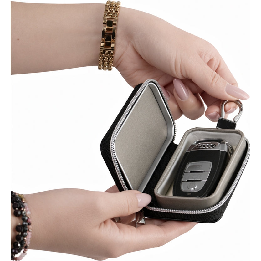 Schutzhülle Faradayscher Käfig Wozinsky WBS-20 RFID Pouch Keyless RFID Signal Blocker Case, Schwarz