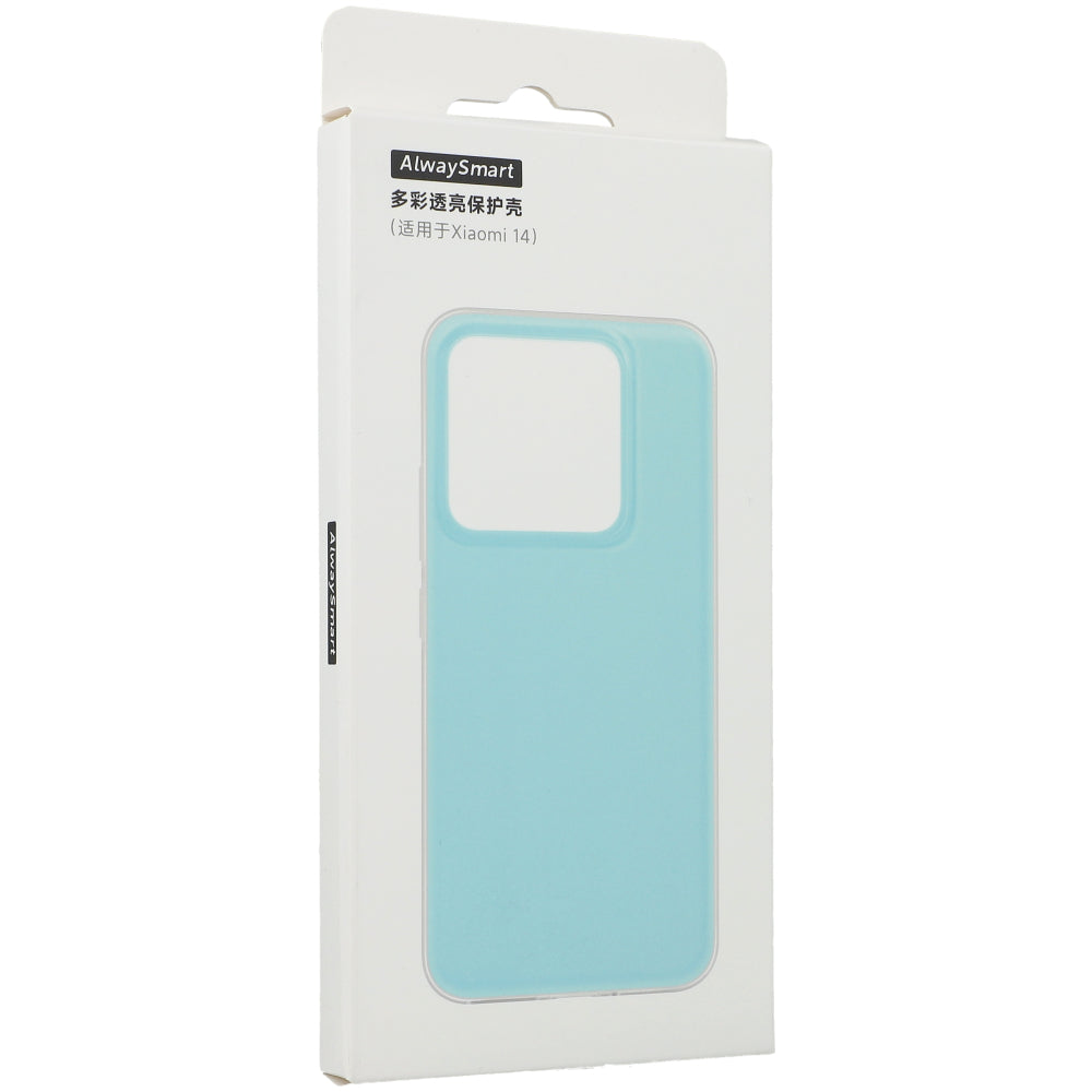 Schutzhülle für Xiaomi 14, AlwaySmart TPU Colorful Case, Blau