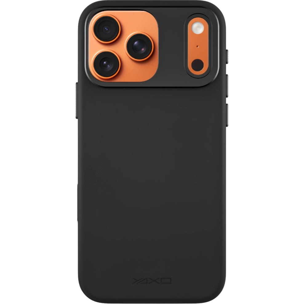 Handyhülle YAXO Leather Gear Slim Case MagSafe für iPhone 17 Pro Max, schwarz (5/12)