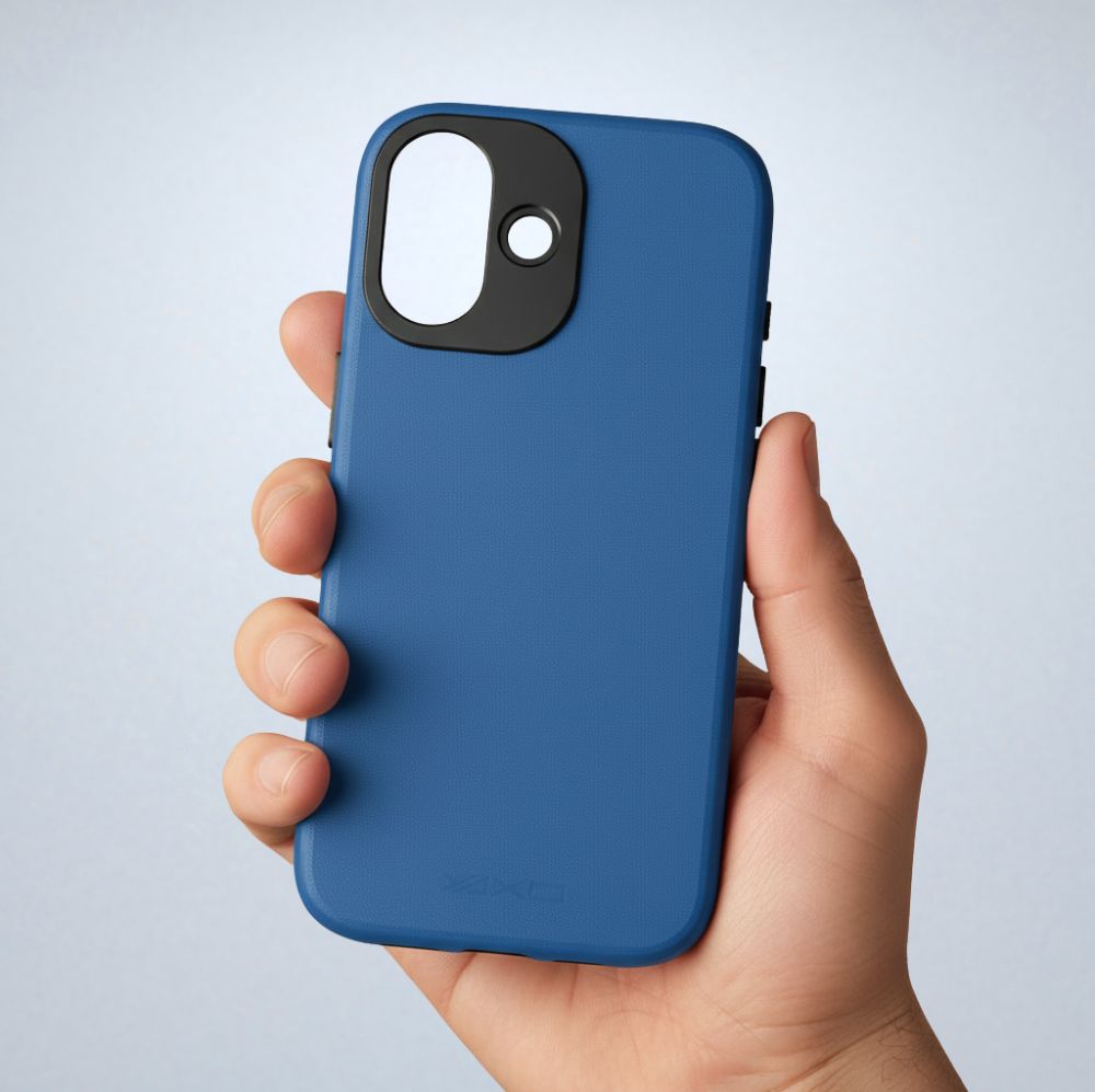 Handyhülle für iPhone 17, YAXO Leather Gear Slim Case MagSafe, Blau