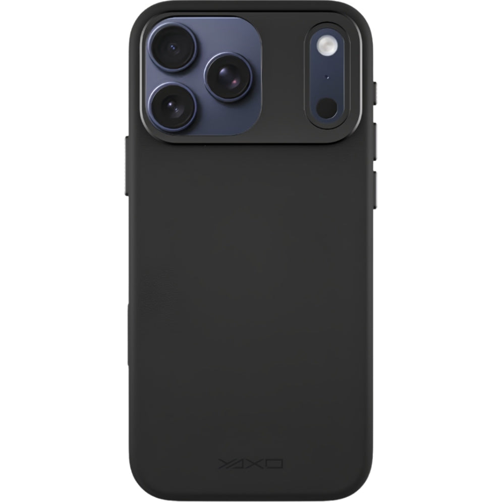 Handyhülle YAXO Leather Gear Slim Case MagSafe für iPhone 17 Pro, schwarz (9/12)