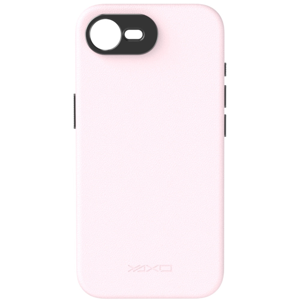 Handyhülle YAXO Leather Gear Slim Case MagSafe für iPhone 17e, rosa (3/13)