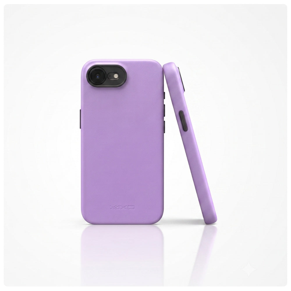 Handyhülle YAXO Leather Gear Slim Case MagSafe für iPhone 17e, violett (2/12)