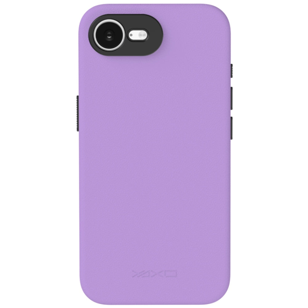 Handyhülle YAXO Leather Gear Slim Case MagSafe für iPhone 17e, violett (7/12)