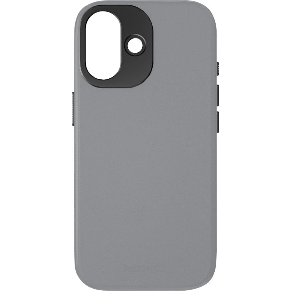 Handyhülle für iPhone 17, YAXO Leather Gear Slim Case MagSafe, Grau