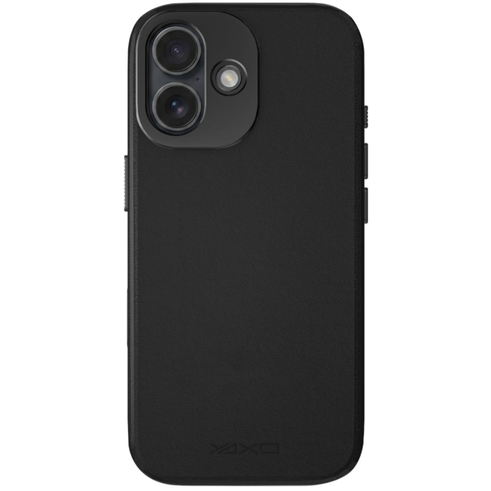 Handyhülle YAXO Leather Gear Slim Case MagSafe für iPhone 17, schwarz (6/14)
