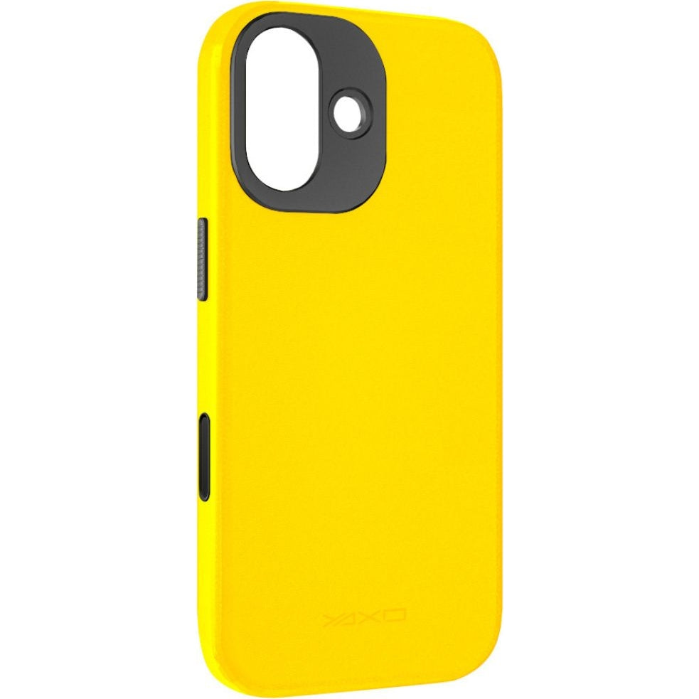 Handyhülle für iPhone 17, YAXO Leather Gear Slim Case MagSafe, Gelb