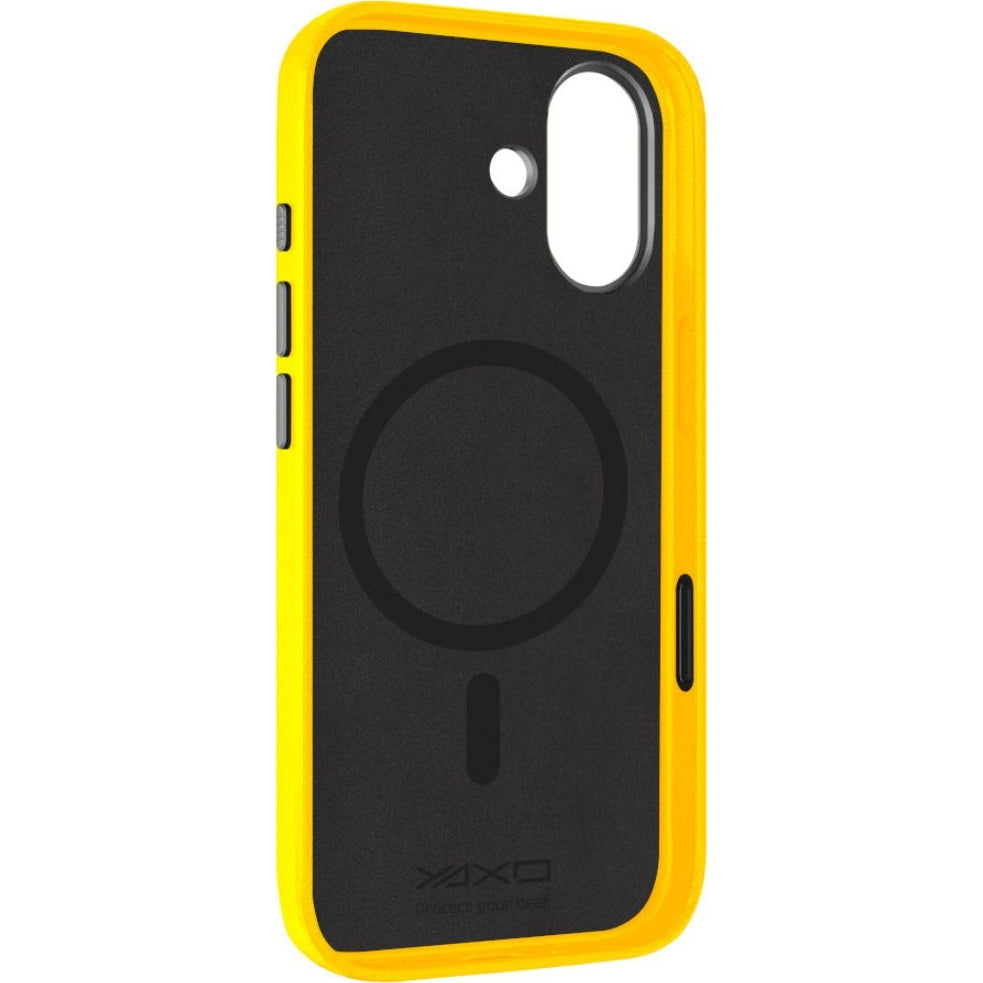 Handyhülle für iPhone 17, YAXO Leather Gear Slim Case MagSafe, Gelb
