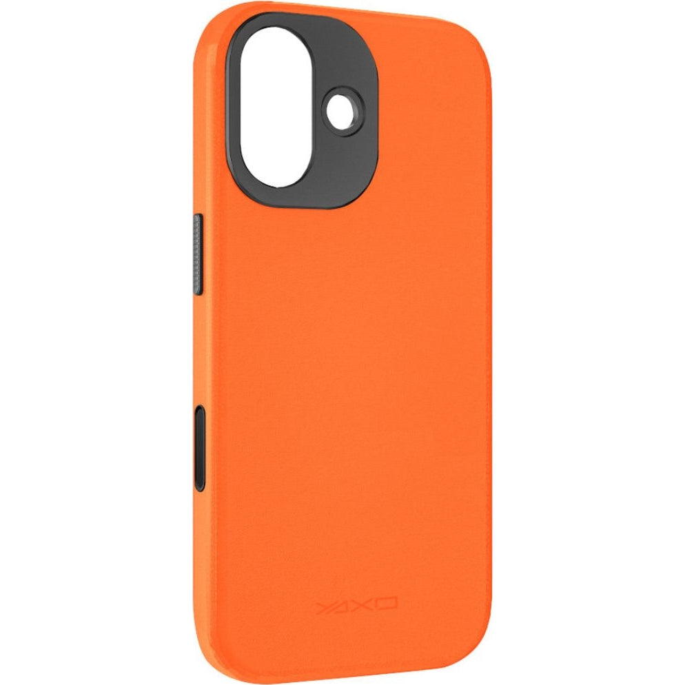 Handyhülle für iPhone 17, YAXO Leather Gear Slim Case MagSafe, Orange
