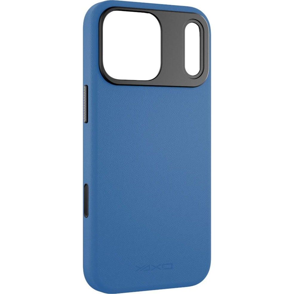 Handyhülle für iPhone 17 Pro Max, YAXO Leather Gear Slim Case MagSafe, Blau