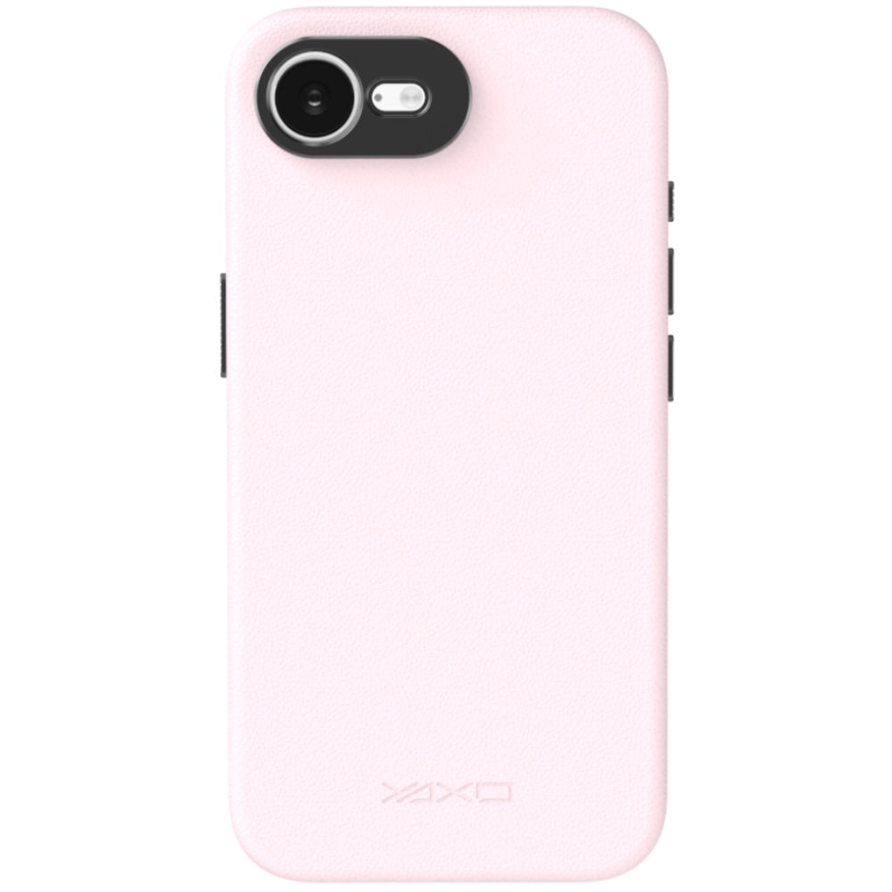 Handyhülle YAXO Leather Gear Slim Case MagSafe für iPhone 17e, rosa (4/13)