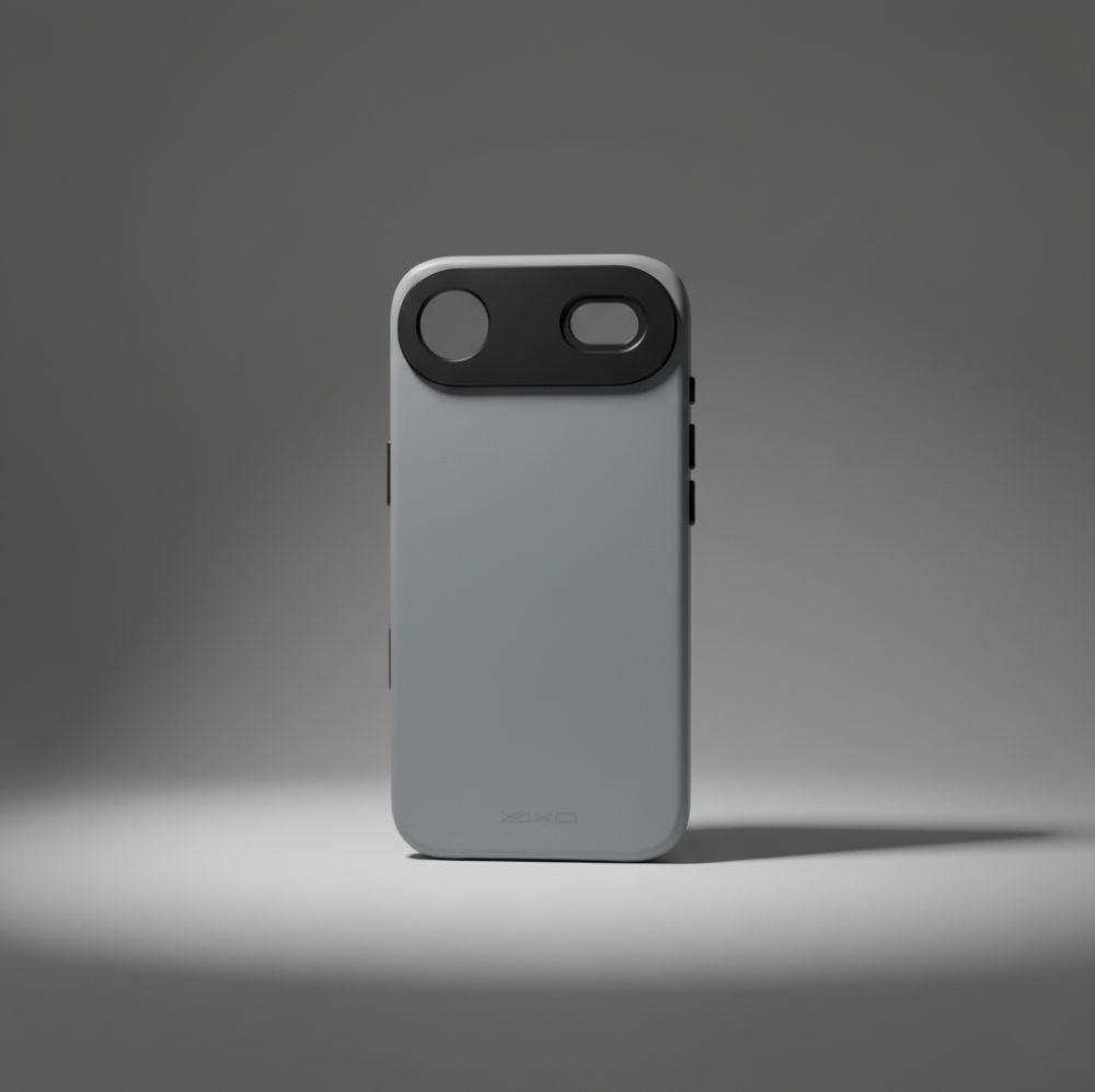 Handyhülle für iPhone Air, YAXO Leather Gear Slim Case MagSafe, Grau