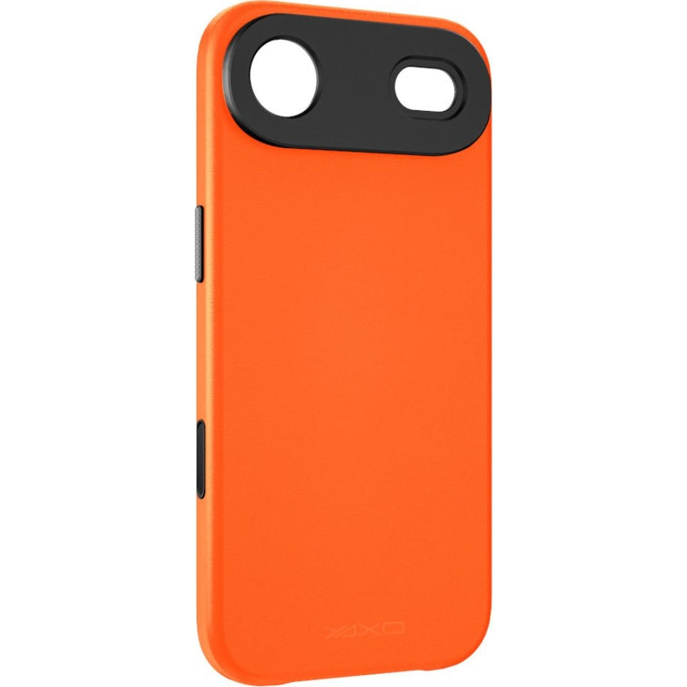 Handyhülle für iPhone Air, YAXO Leather Gear Slim Case MagSafe, Orange