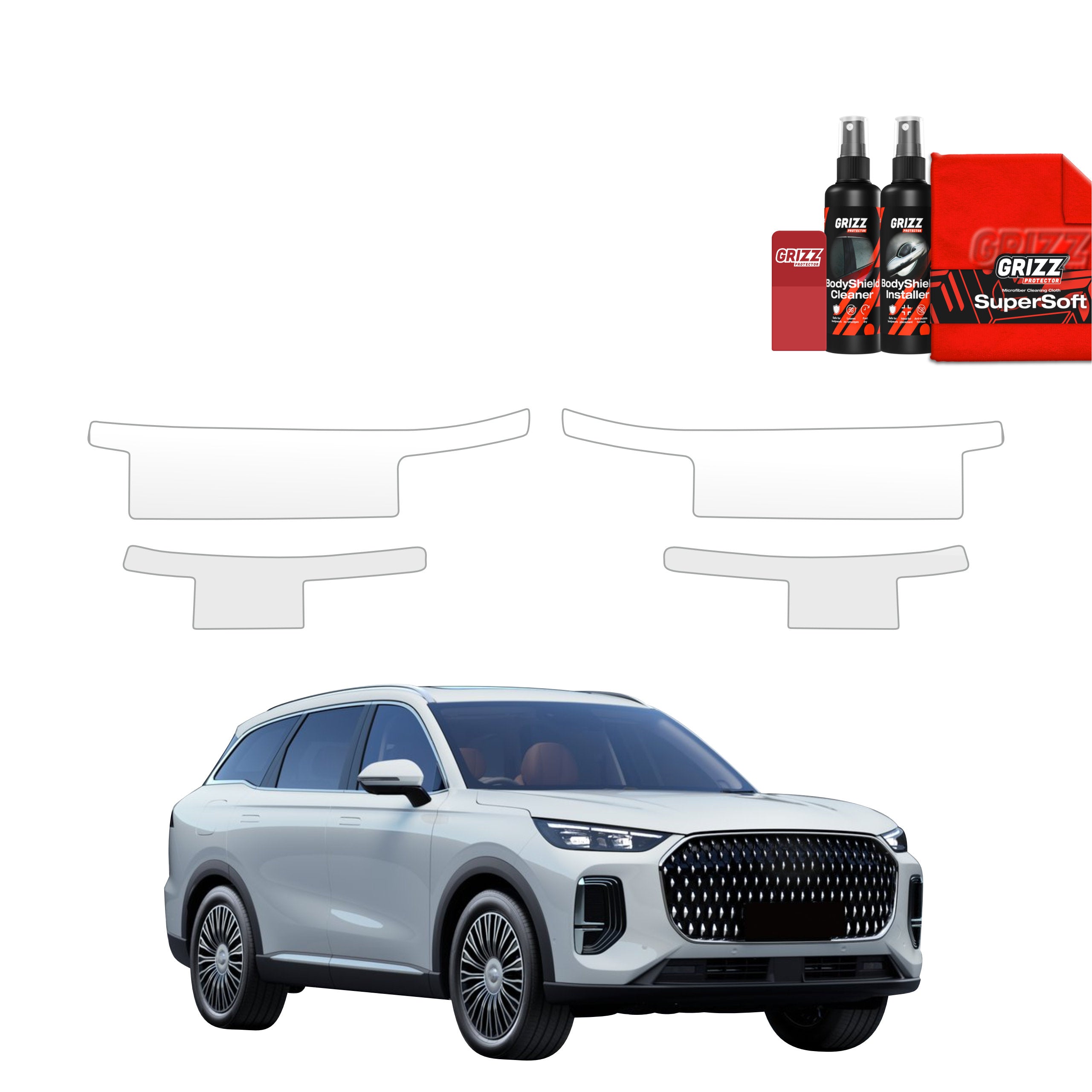 4in1 Schutzfolie Grizz Protector für Schweller - Chery Tiggo 9 (2025-2026)