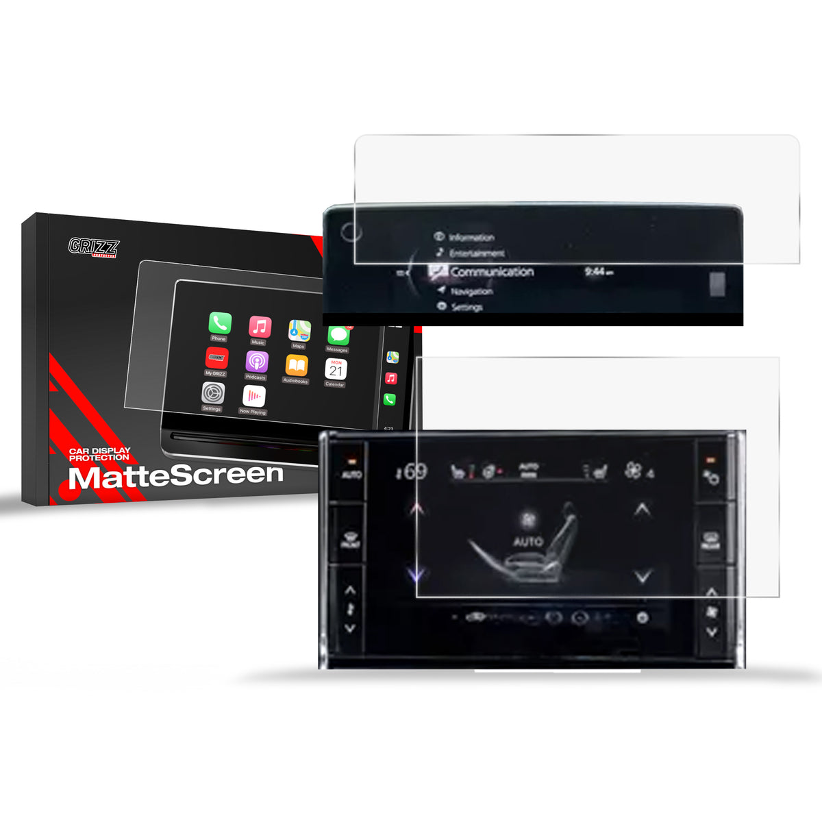 Matte Autodisplayfolie 2in1 für Mazda MX-30 (2020-2026), Grizz Protector