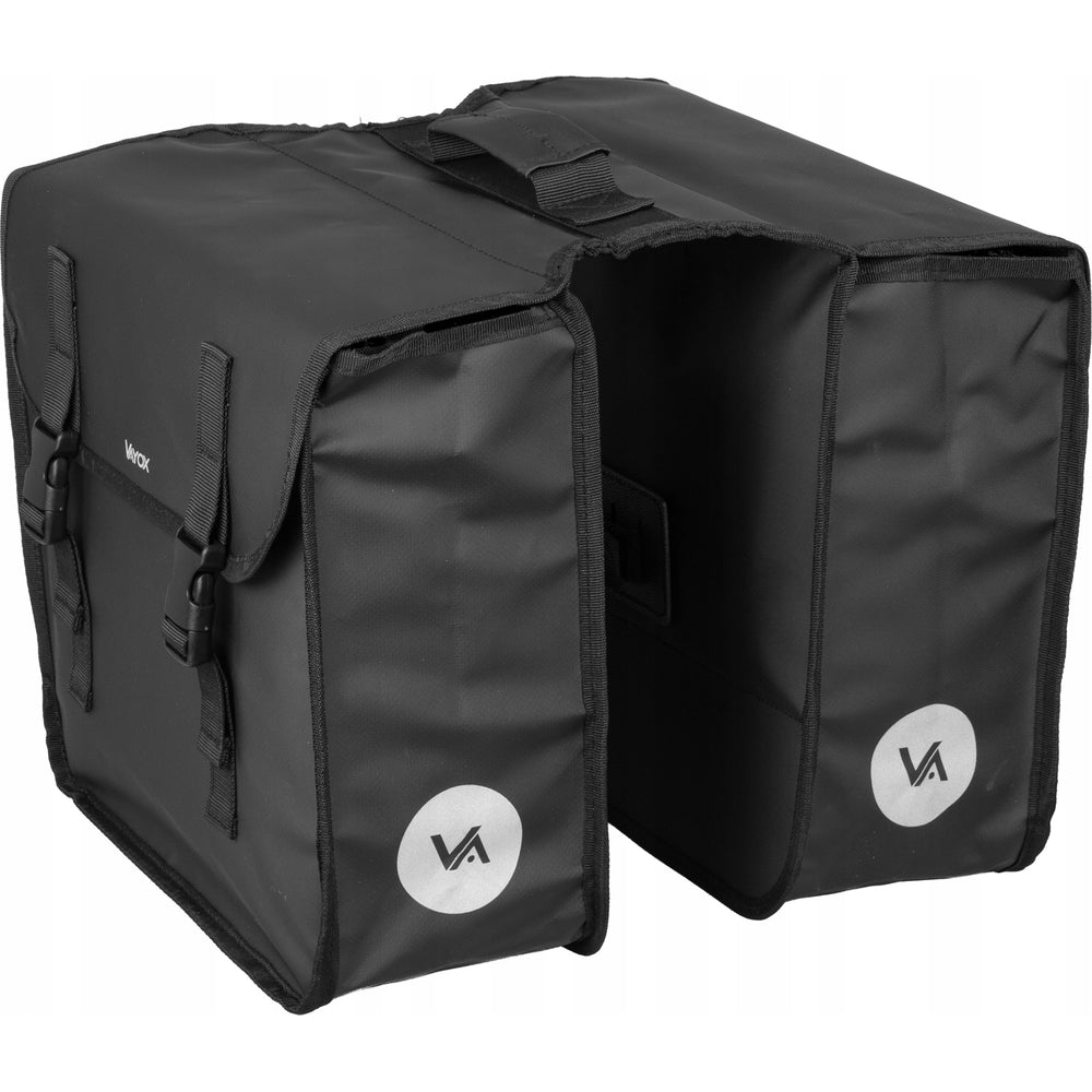 Doppelte Fahrradtasche für den Gepäckträger, Vayox VA0447 29L, Schwarz