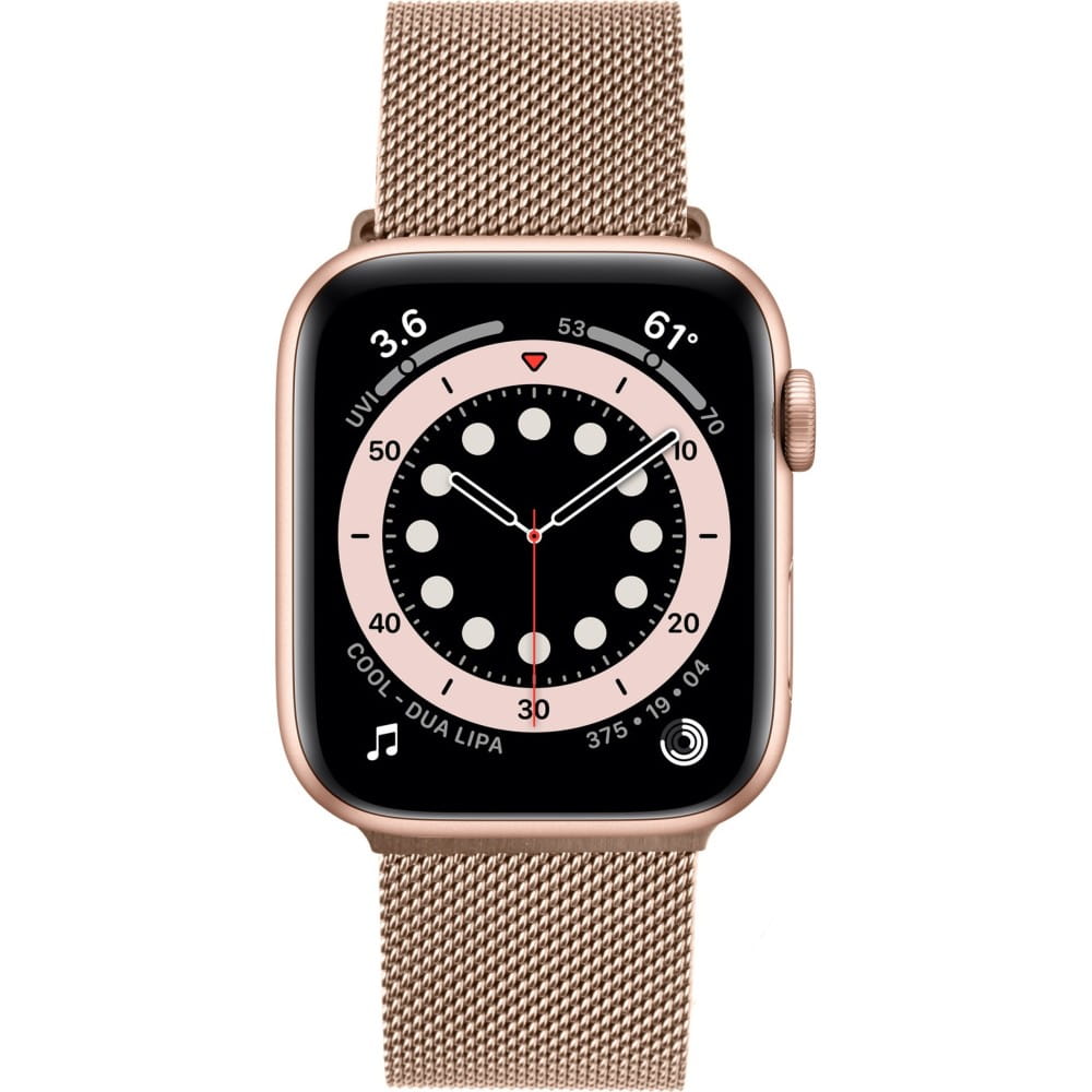 Armband Fixed Mesh Strap für Apple Watch 42/41/40/38 mm, Rosegold