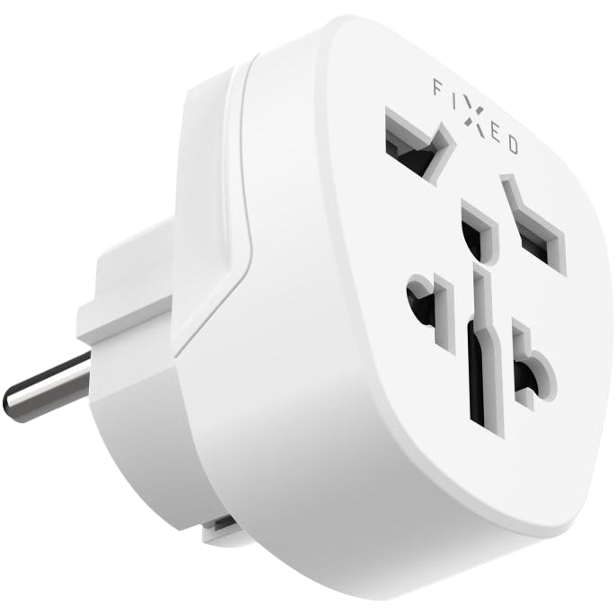 Reiseadapter Fixed EU von UK / USA / AUS auf Europa Schuko, Weiß