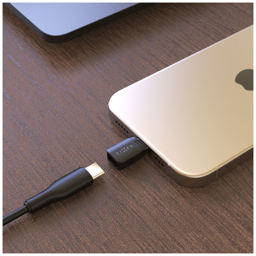 Adapter / Datenblocker Fixed Data Blocker USB-C auf USB-C / USB-C auf USB-A, PD 240 W, Schwarz
