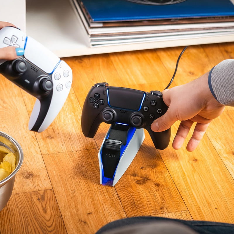 Dockingstation für PlayStation 5 DualSense Controller, Fixed Charger, Schwarz-Weiß