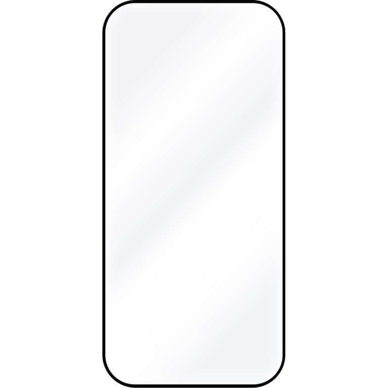 Gehärtetes Glas für Realme 14x 5G, Fixed Full Cover 2.5D Tempered Glass, Transparent mit Schwarzen Rahmen