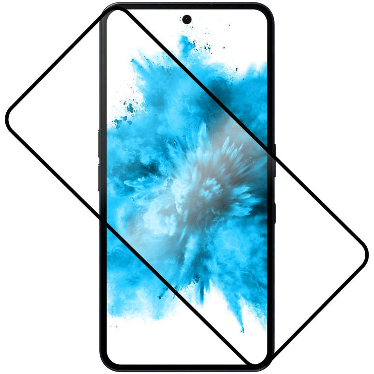 Gehärtetes Glas für Nothing Phone (3a) / (3a) Pro, Fixed Full Cover 2.5D Tempered Glass, Schwarzen Rahmen