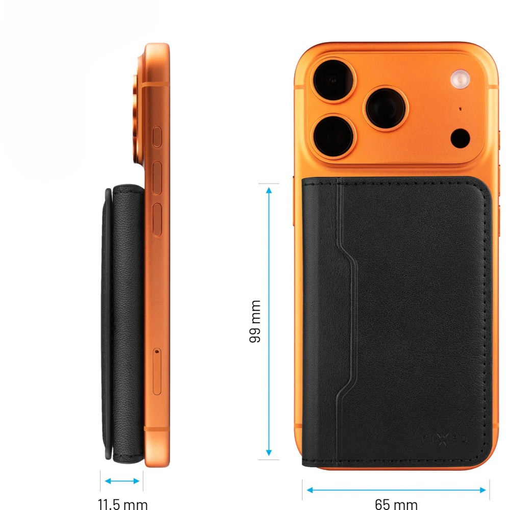Kartenetui mit MagSafe, Fixed MagWallet Fold, Schwarz