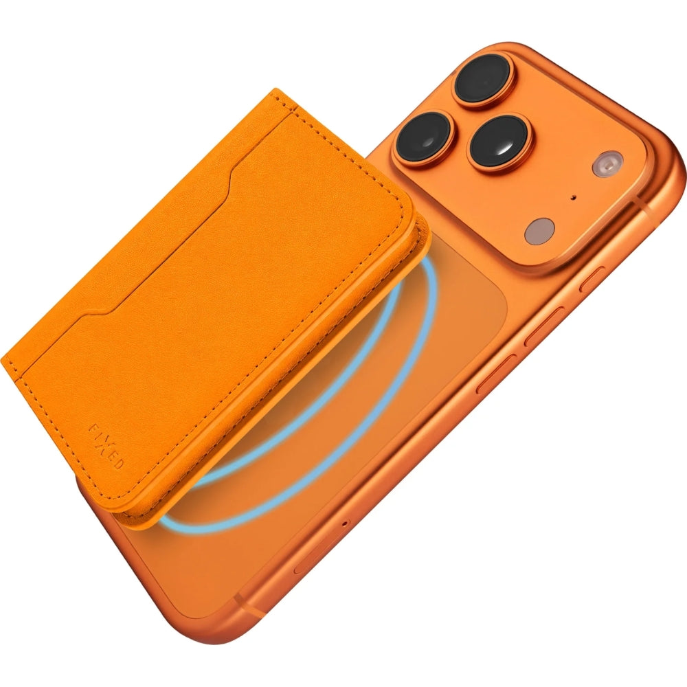 Kartenetui mit MagSafe, Fixed MagWallet Fold, Orange