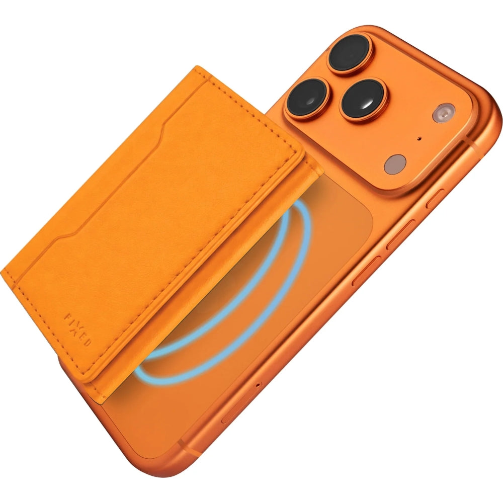 Kartenhalter für MagSafe, Fixed Mag Wallet Trifold, Orange