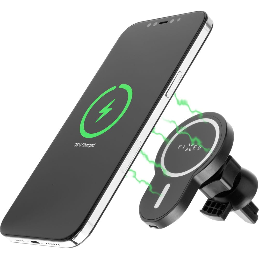 Autohalterung mit Qi-Ladefunktion mit MagSafe, Fixed MagClick, Schwarz