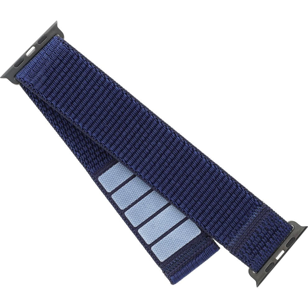 Armband für Apple Watch 38/40/41/42 mm, Fixed Nylon Sporty Strap, dunkelblau