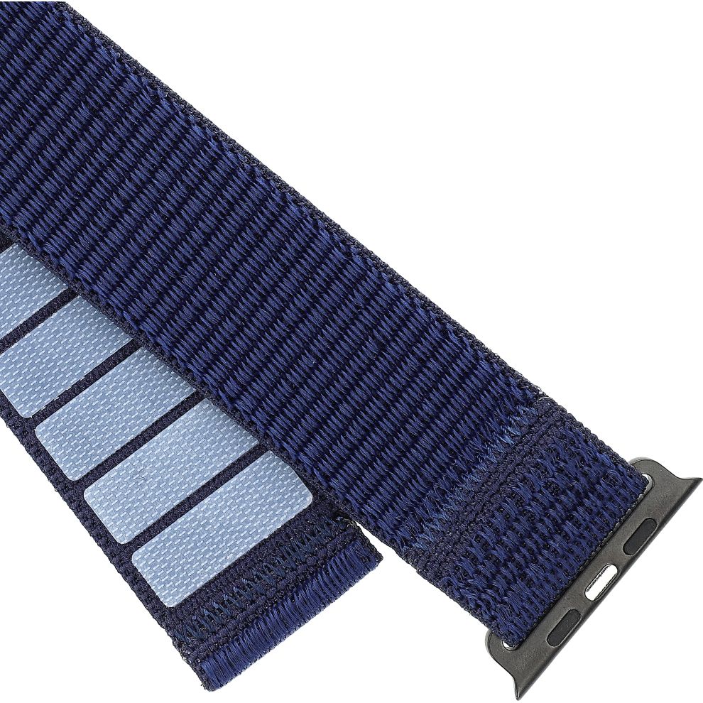 Armband für Apple Watch 38/40/41/42 mm, Fixed Nylon Sporty Strap, dunkelblau