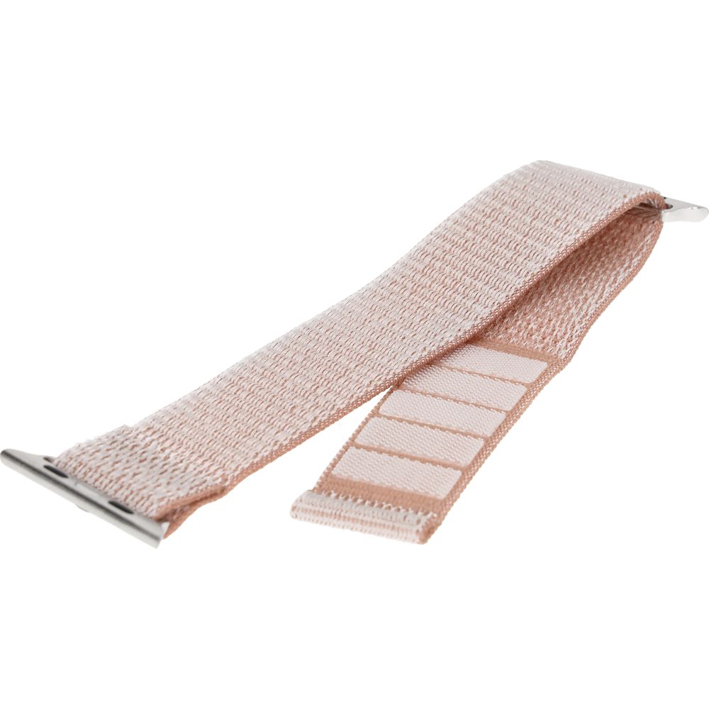 Armband für Apple Watch 38/40/41/42 mm, Fixed Nylon Sporty Strap, Rosa Gold