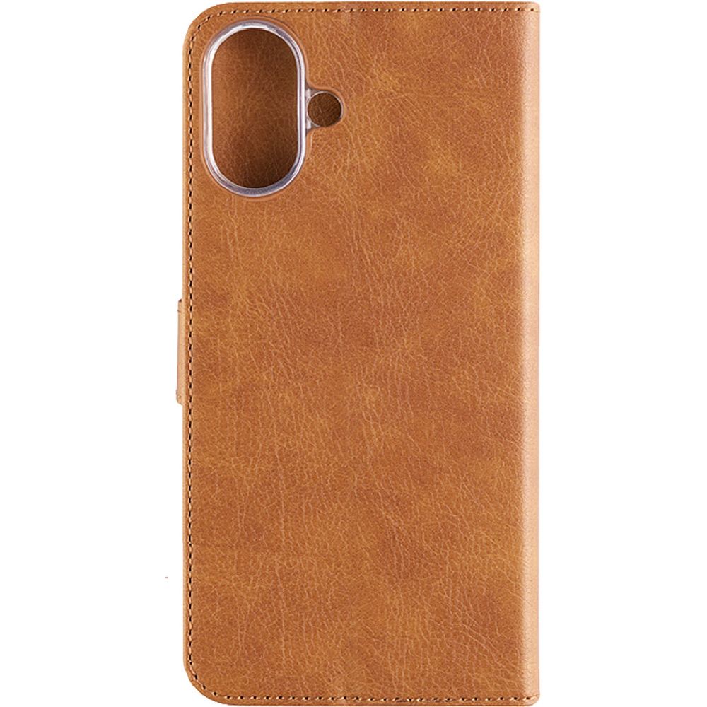 Handyhülle für iPhone 16 Plus, Fixed Book Case Opus, Braun