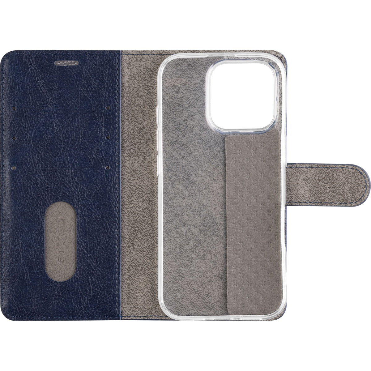 Handyhülle für iPhone 16 Pro, Fixed Book Case Opus, Dunkelblau