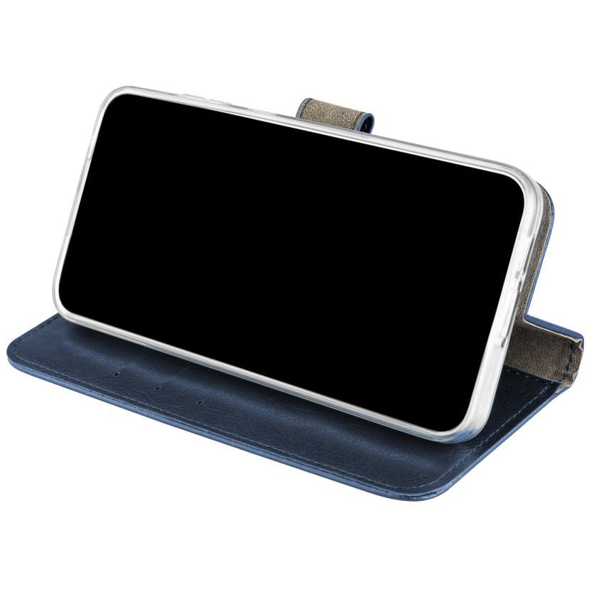 Handyhülle für iPhone 16 Pro, Fixed Book Case Opus, Dunkelblau