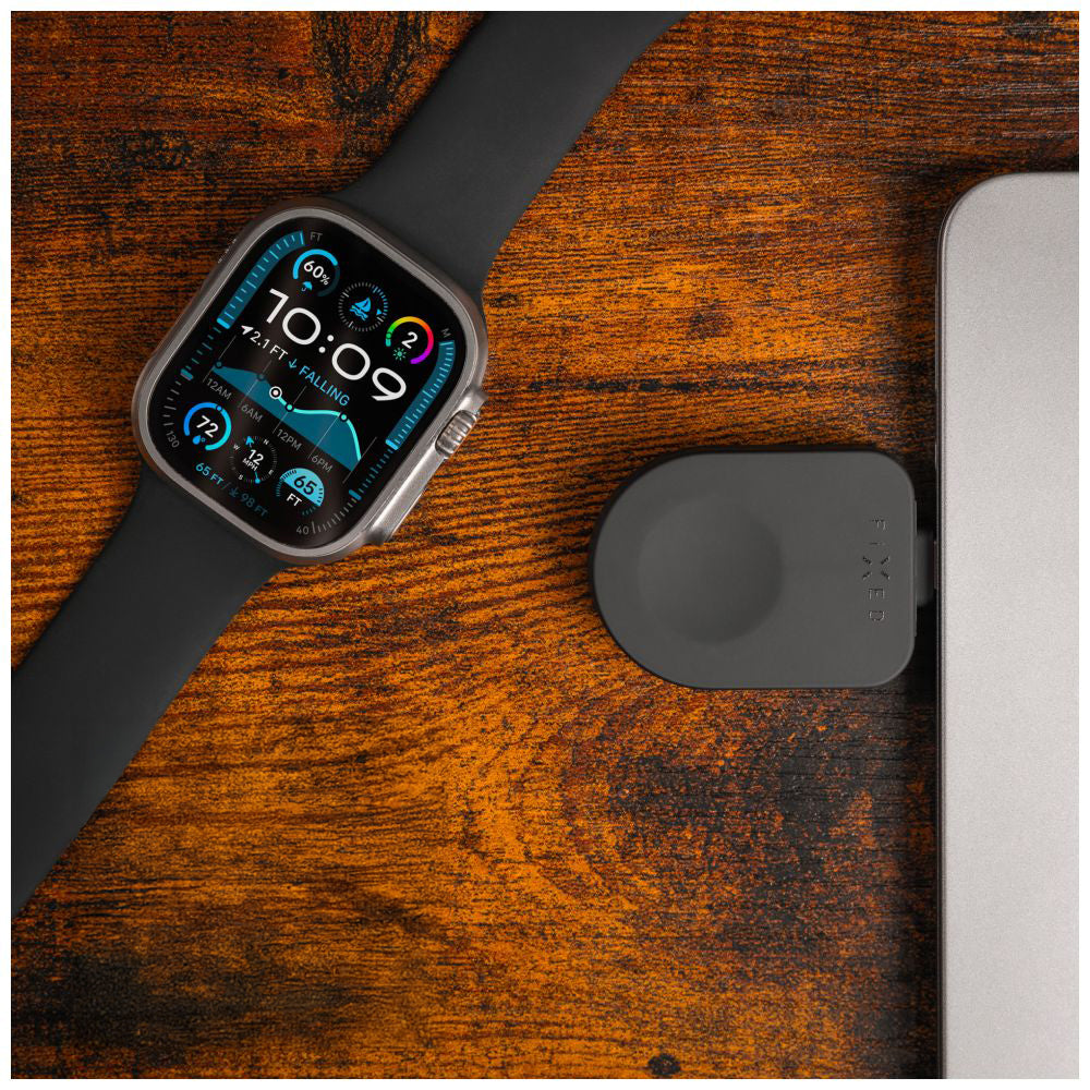 Ladegerät Fixed Charging Adapter for Powerstation Uni für Apple Watch USB-C, Schwarz