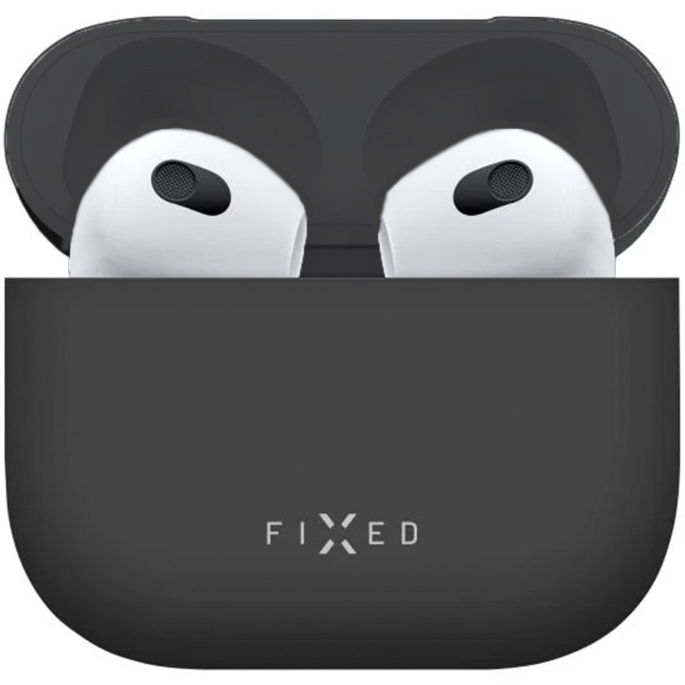 Schutzhülle für AirPods 5 / 4, Fixed Silky, Schwarz